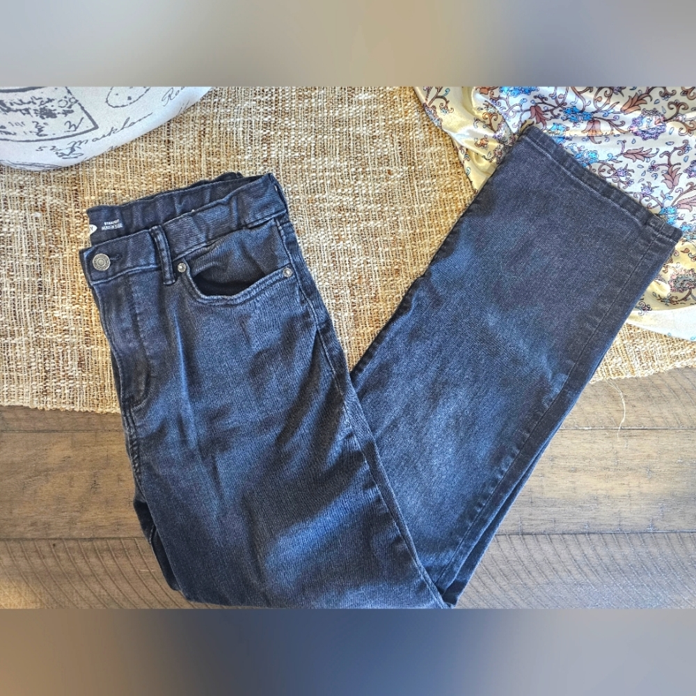 Black Old Navy kids straight leg Sz 16 H